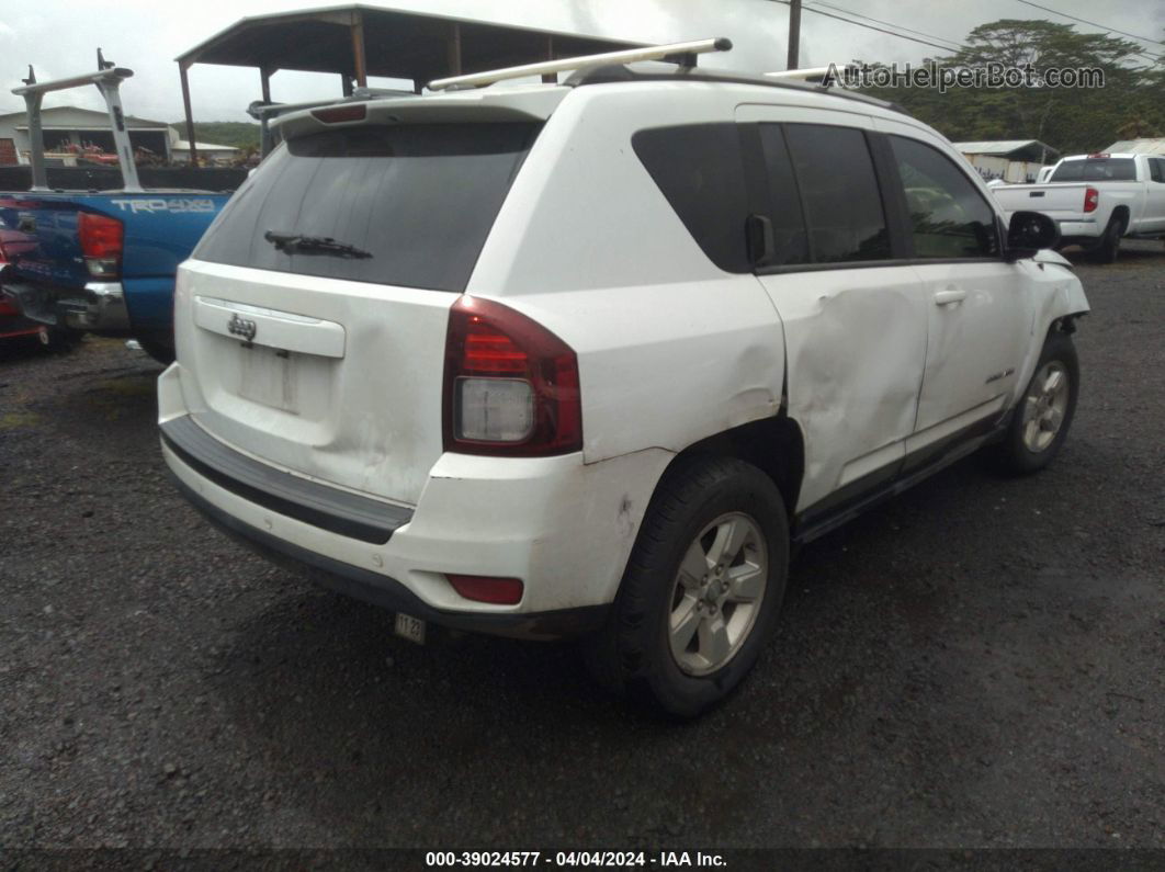 2014 Jeep Compass Sport White vin: 1C4NJCBA8ED515130