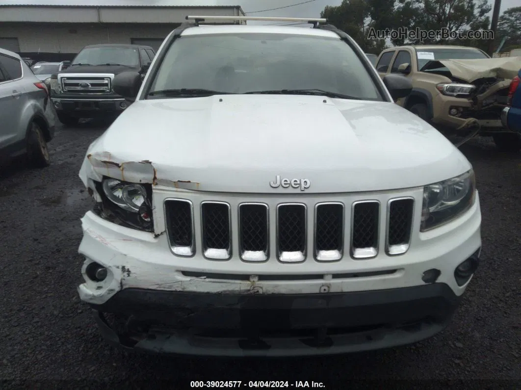 2014 Jeep Compass Sport White vin: 1C4NJCBA8ED515130