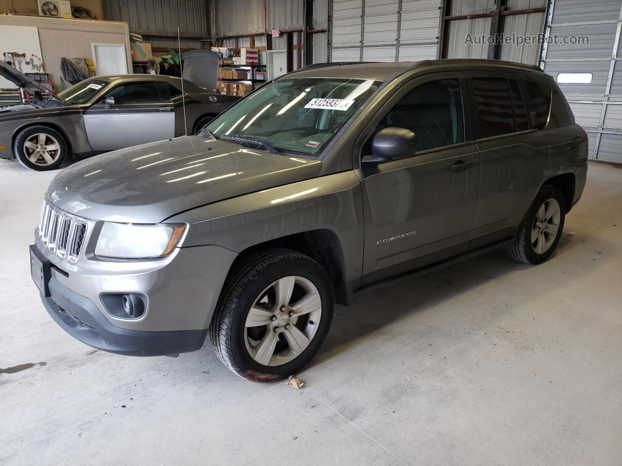 2014 Jeep Compass Sport Gray vin: 1C4NJCBA8ED550380