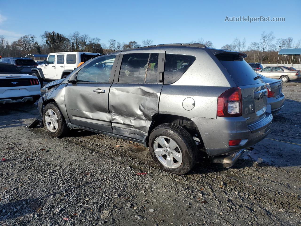 2014 Jeep Compass Sport Серый vin: 1C4NJCBA8ED573707