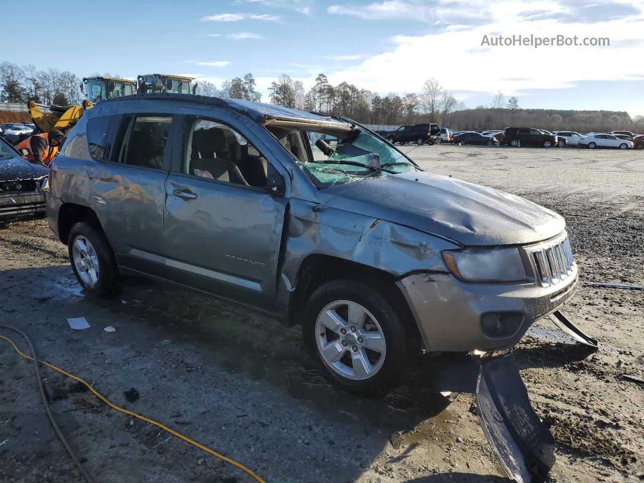 2014 Jeep Compass Sport Серый vin: 1C4NJCBA8ED573707