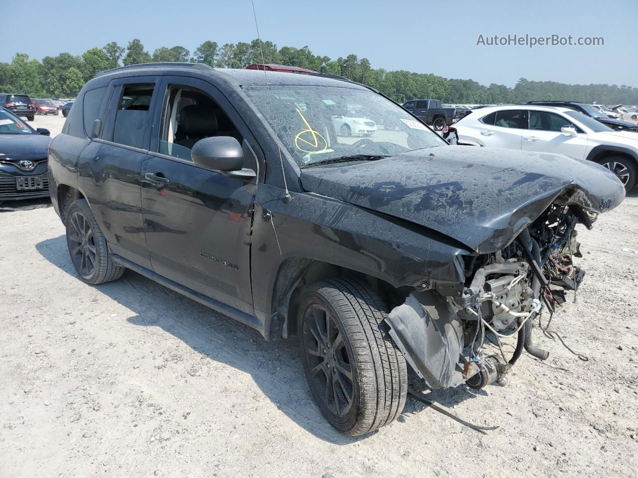 2014 Jeep Compass Sport Черный vin: 1C4NJCBA8ED678764