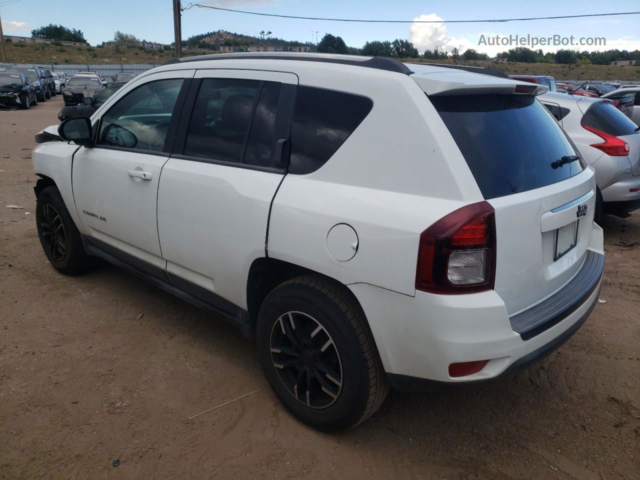 2014 Jeep Compass Sport White vin: 1C4NJCBA8ED881539