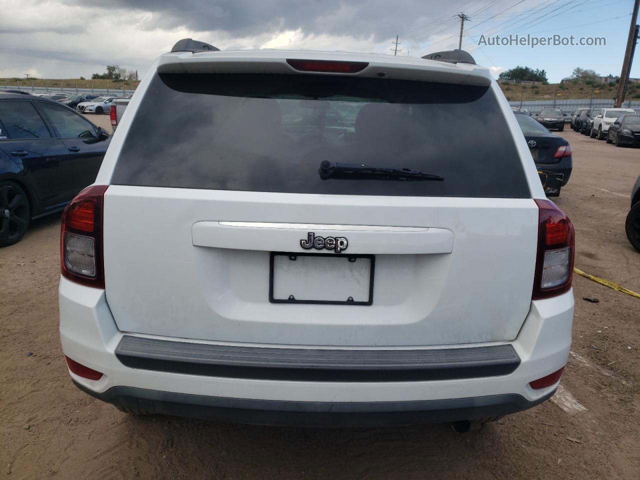 2014 Jeep Compass Sport White vin: 1C4NJCBA8ED881539