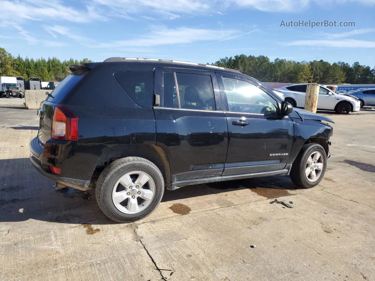 2016 Jeep Compass Sport Black vin: 1C4NJCBA8GD622794