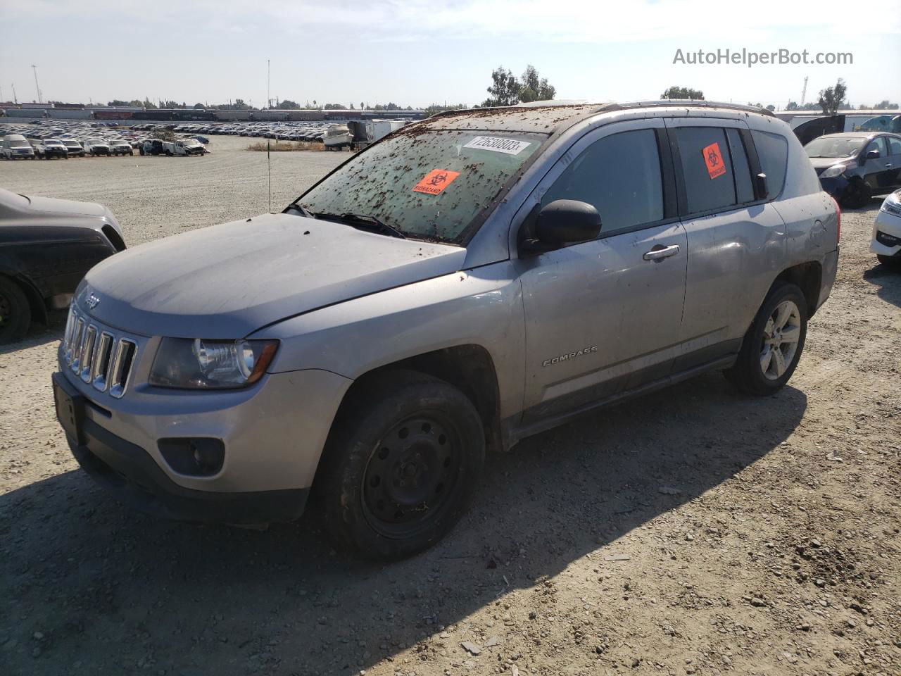 2016 Jeep Compass Sport Gray vin: 1C4NJCBA8GD641250