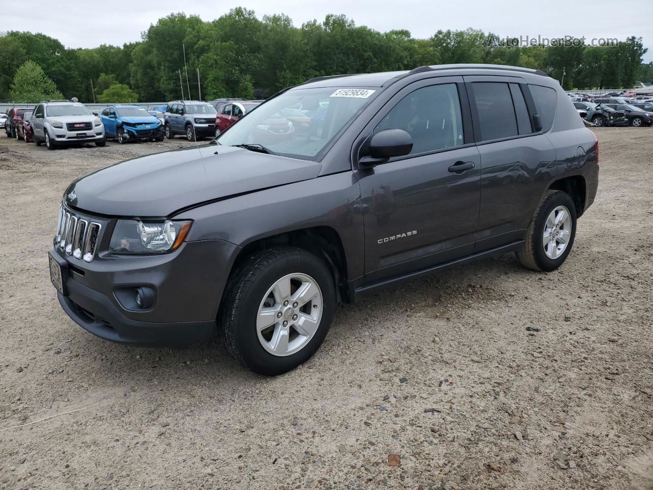 2016 Jeep Compass Sport Gray vin: 1C4NJCBA8GD731692