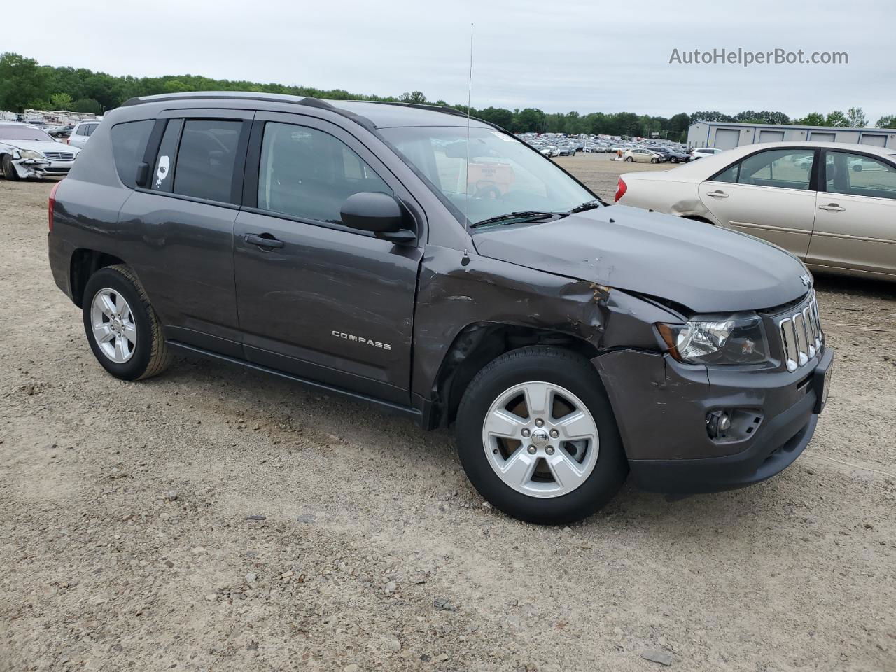 2016 Jeep Compass Sport Gray vin: 1C4NJCBA8GD731692