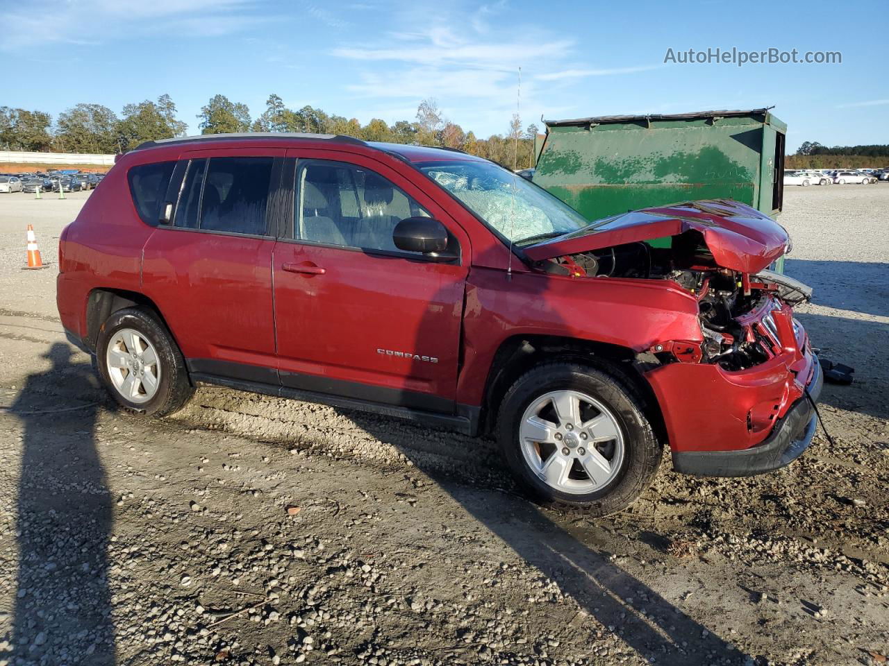 2016 Jeep Compass Sport Красный vin: 1C4NJCBA8GD775188