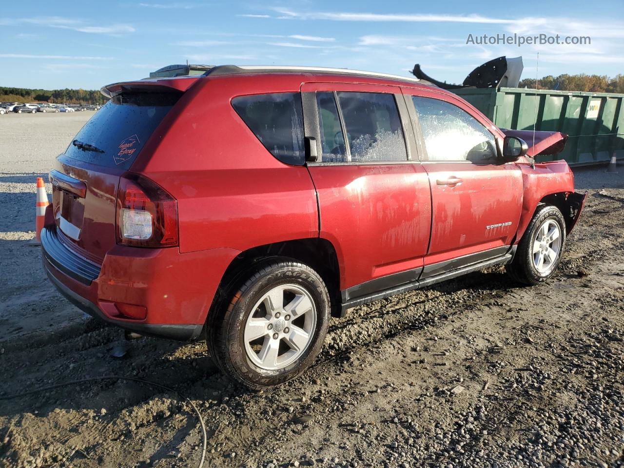 2016 Jeep Compass Sport Red vin: 1C4NJCBA8GD775188