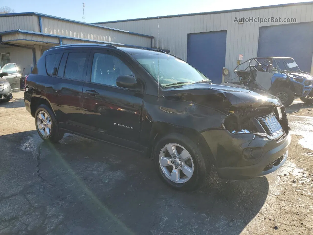 2014 Jeep Compass Sport Черный vin: 1C4NJCBA9ED511443