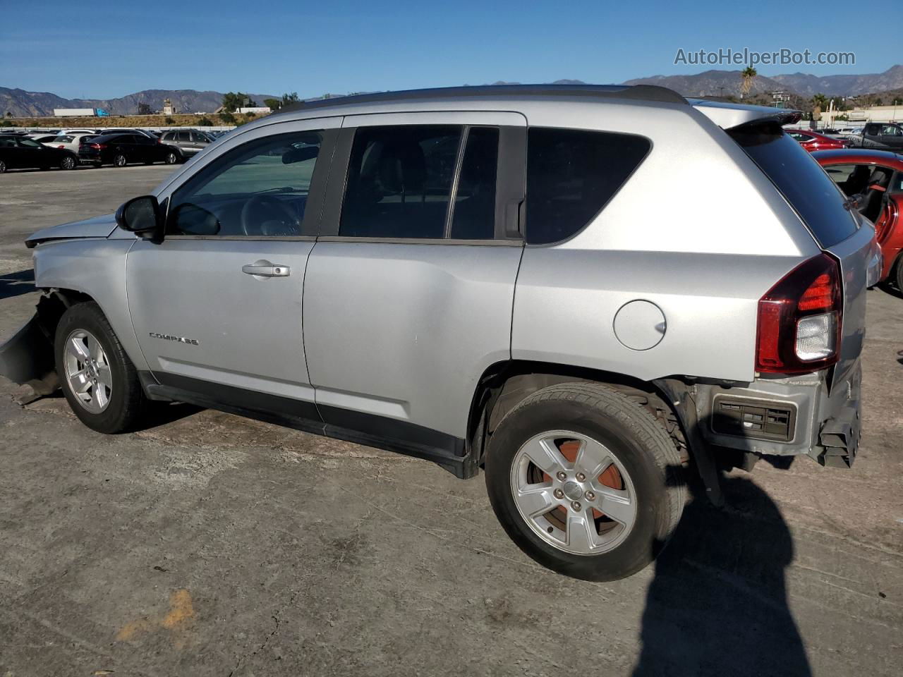 2014 Jeep Compass Sport Silver vin: 1C4NJCBA9ED545835