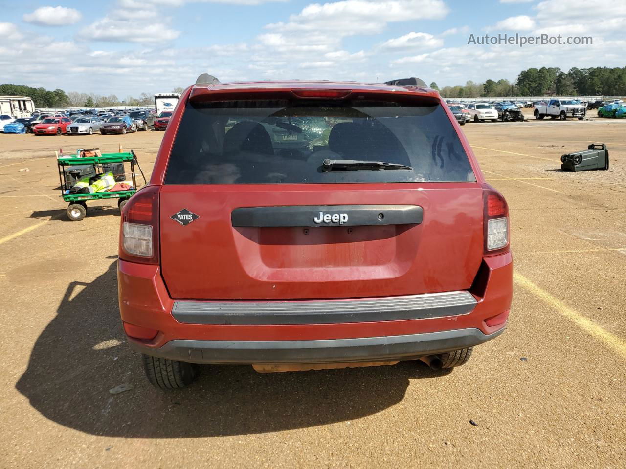 2014 Jeep Compass Sport Red vin: 1C4NJCBA9ED694892