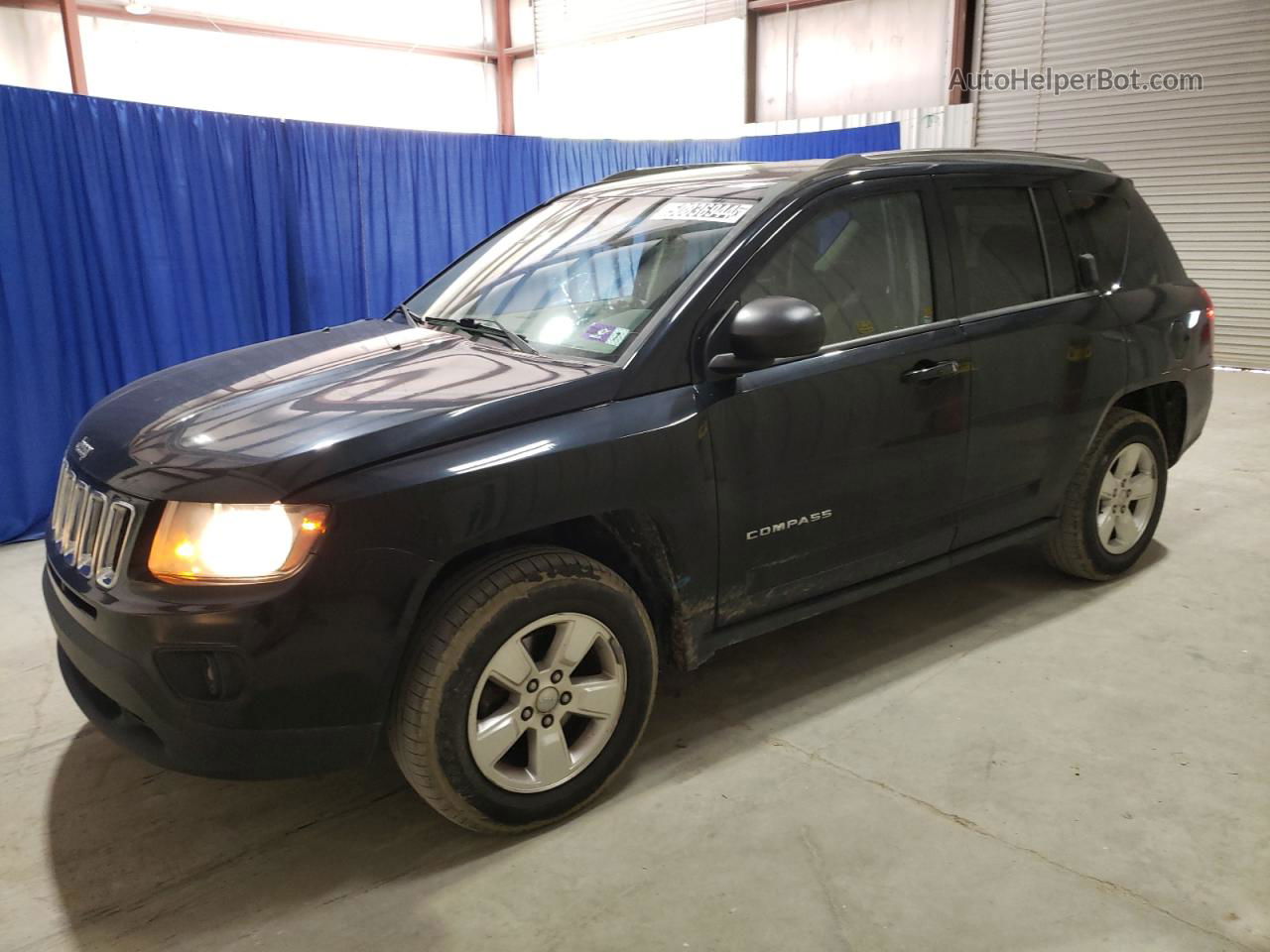 2014 Jeep Compass Sport Черный vin: 1C4NJCBA9ED805067