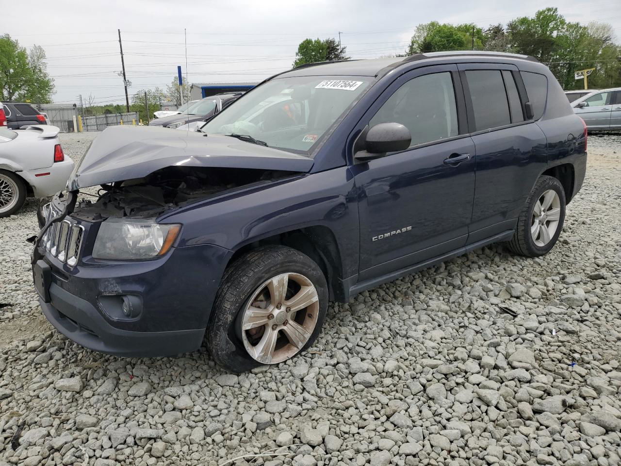 2016 Jeep Compass Sport Blue vin: 1C4NJCBA9GD536166