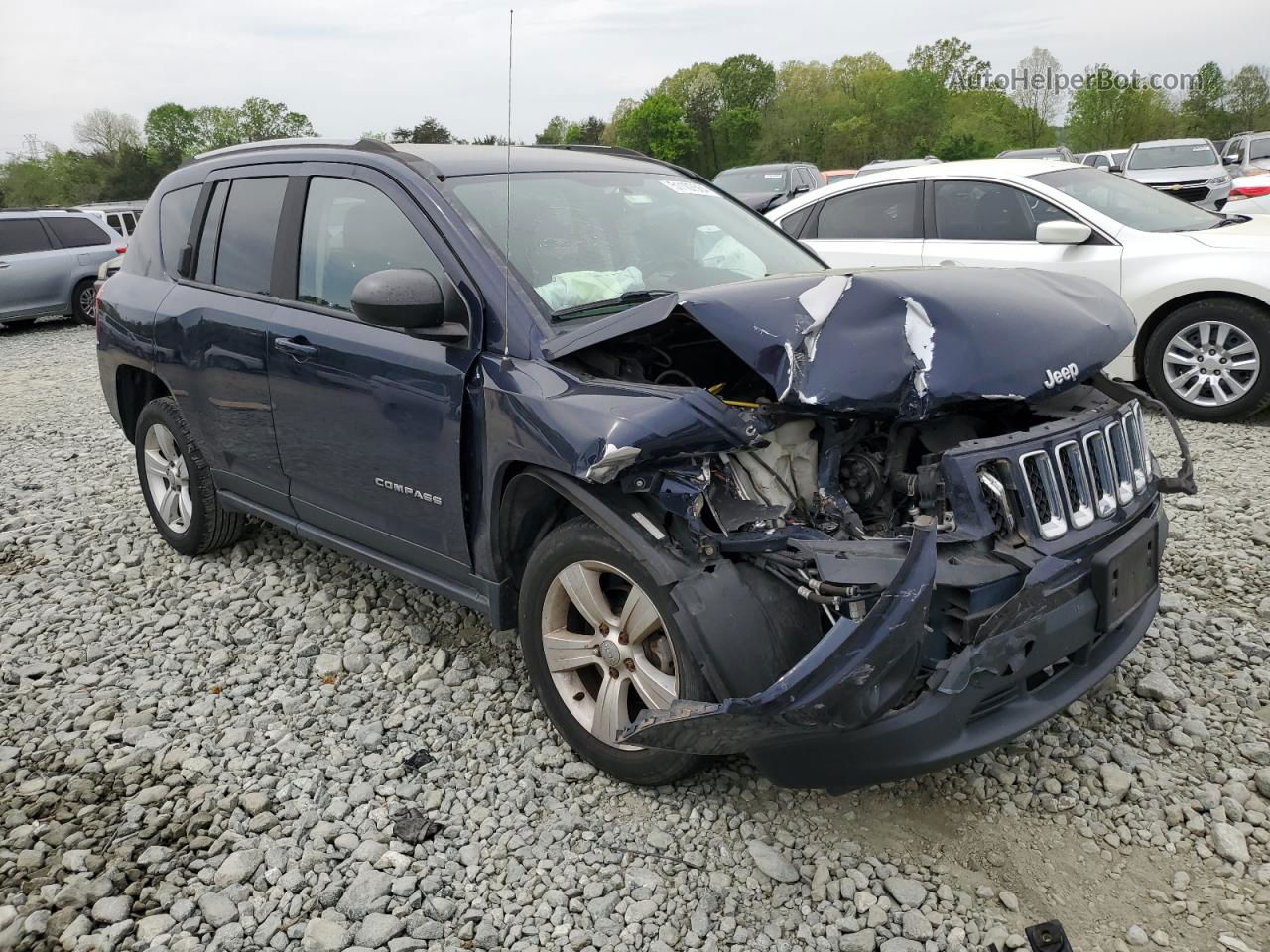 2016 Jeep Compass Sport Синий vin: 1C4NJCBA9GD536166