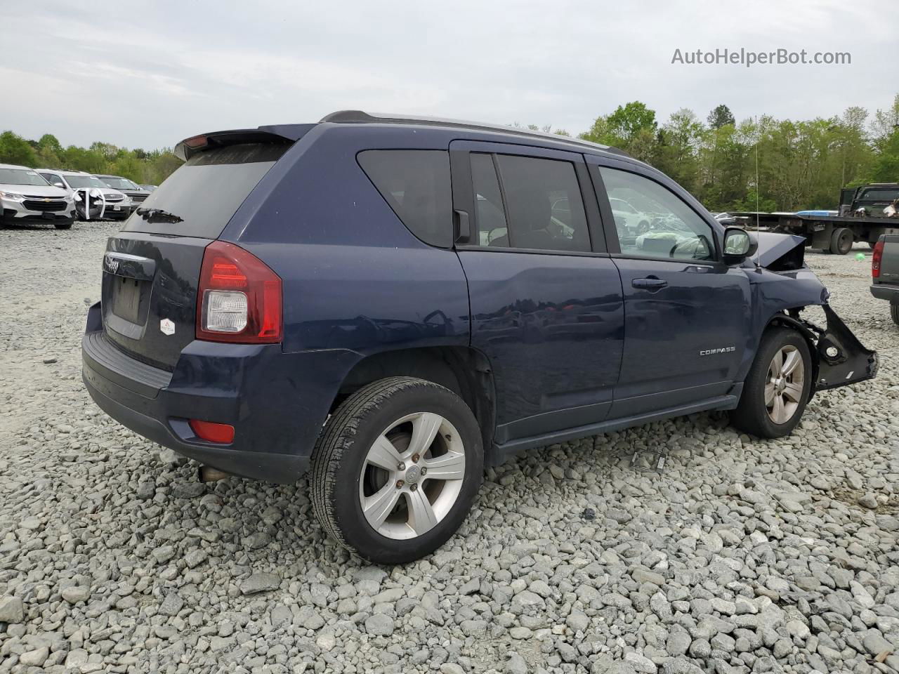 2016 Jeep Compass Sport Синий vin: 1C4NJCBA9GD536166