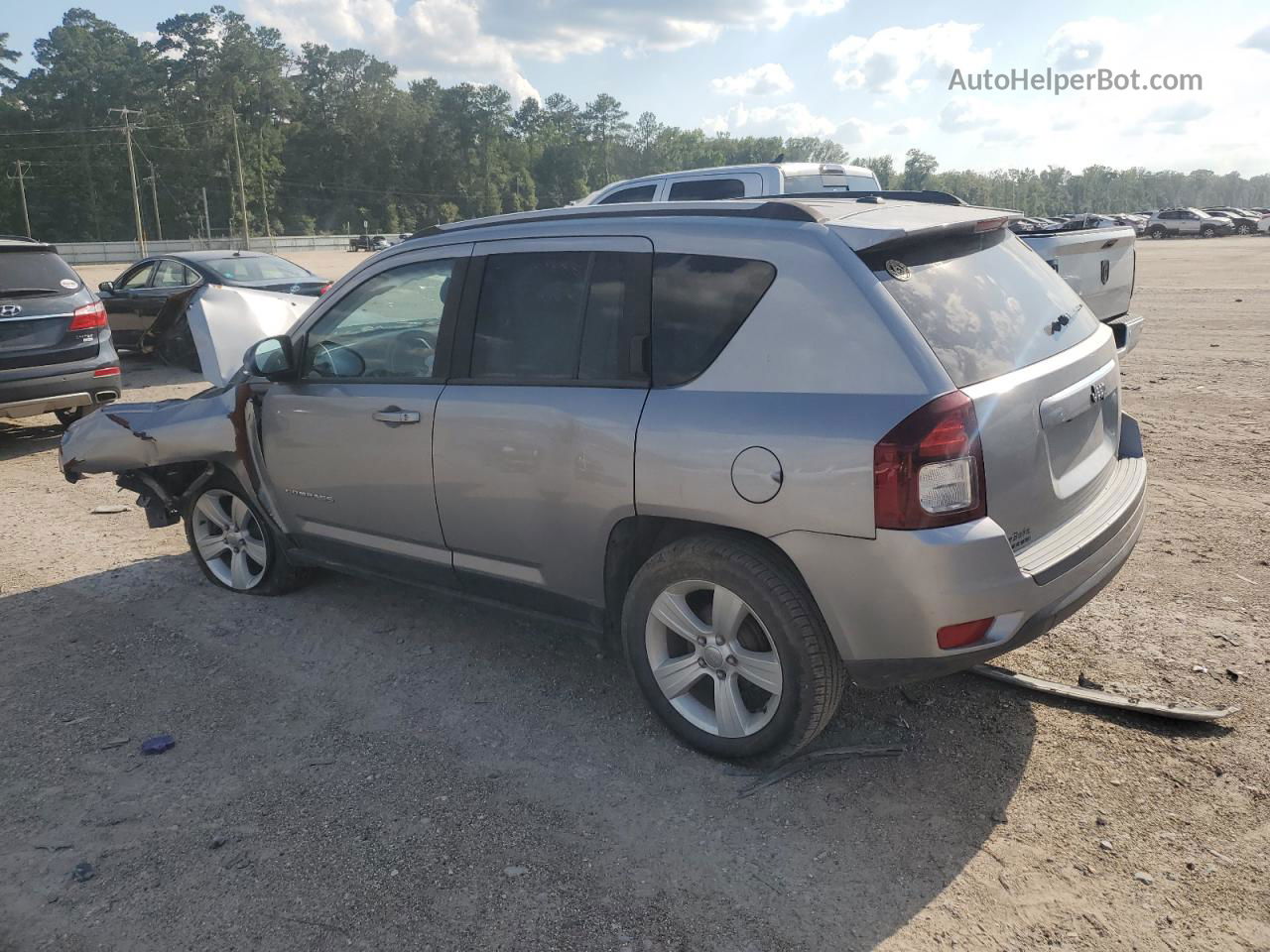 2016 Jeep Compass Sport Silver vin: 1C4NJCBA9GD615630