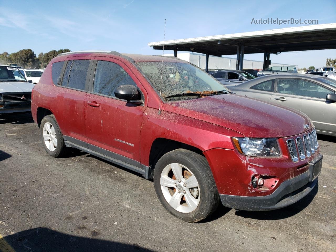 2016 Jeep Compass Sport Red vin: 1C4NJCBA9GD681546