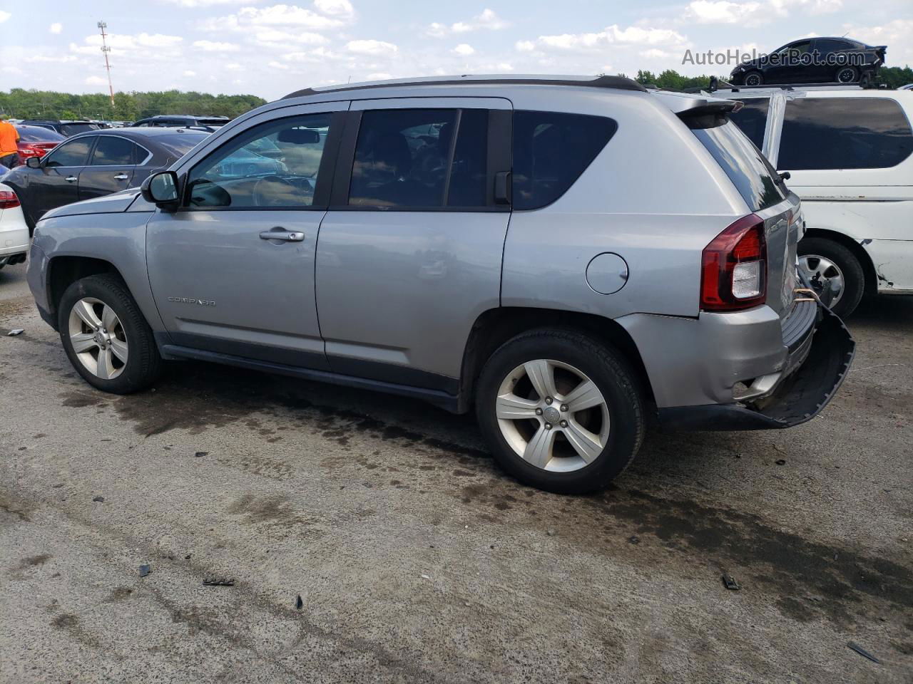 2016 Jeep Compass Sport Silver vin: 1C4NJCBA9GD688397