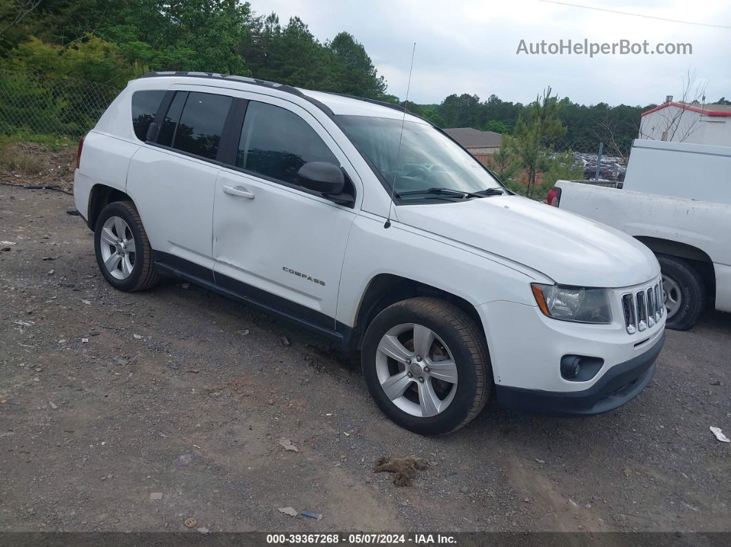 2016 Jeep Compass Sport White vin: 1C4NJCBA9GD743351