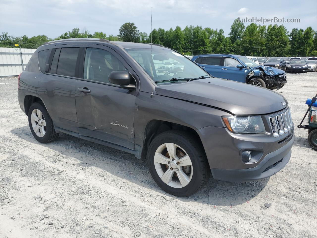 2016 Jeep Compass Sport Серый vin: 1C4NJCBA9GD753488