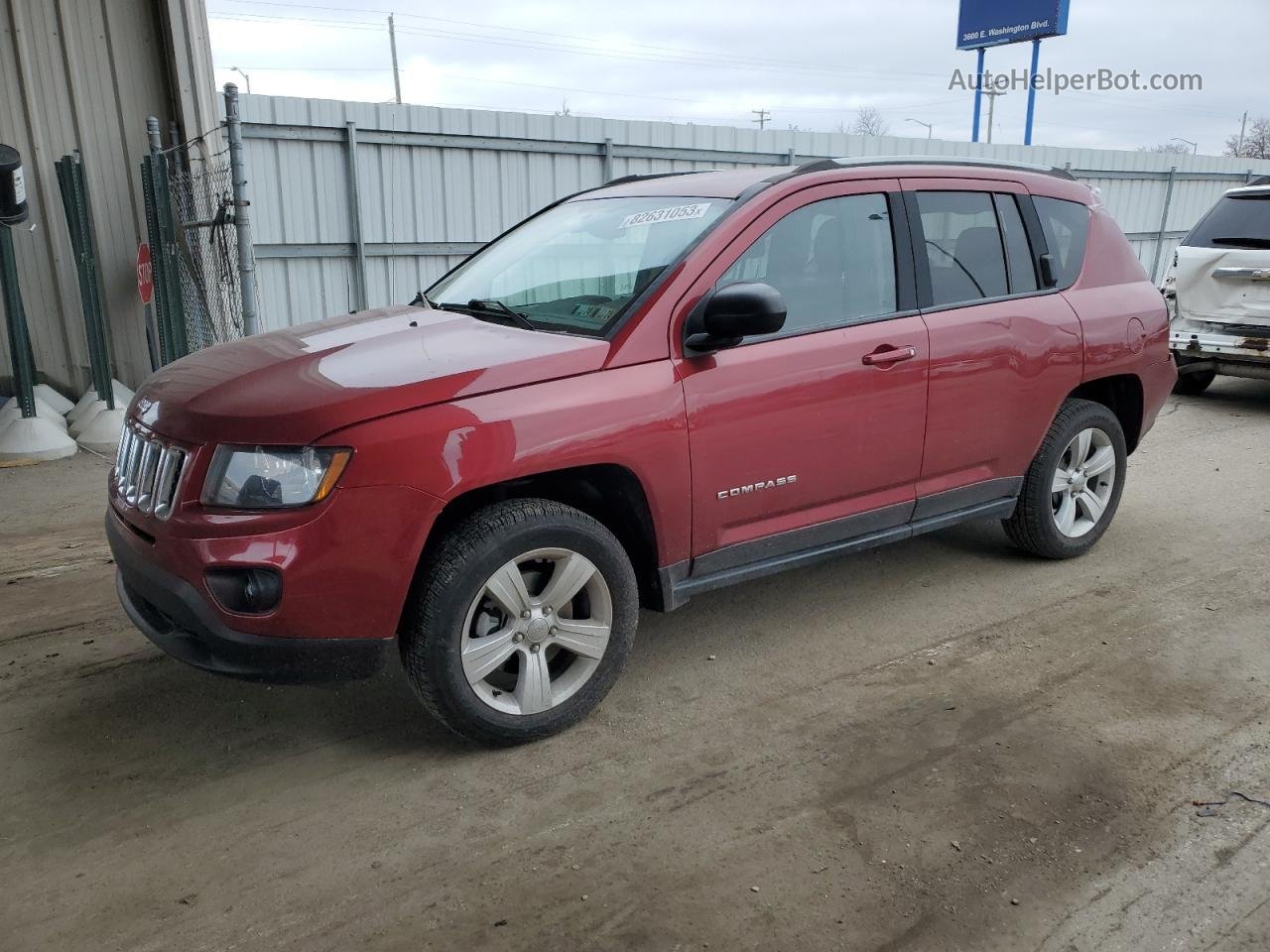 2016 Jeep Compass Sport Red vin: 1C4NJCBA9GD760344