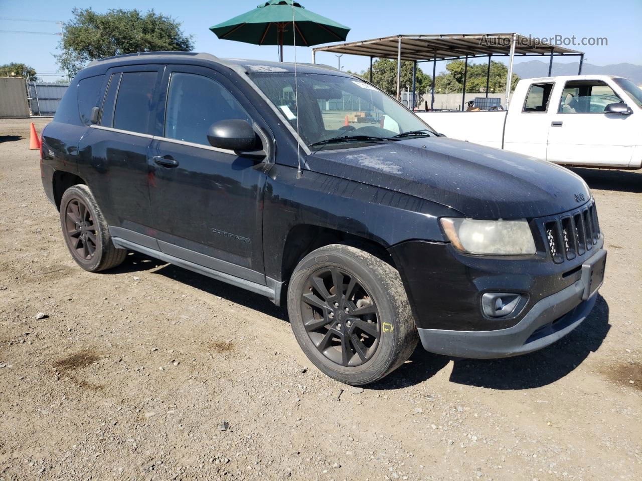 2014 Jeep Compass Sport Black vin: 1C4NJCBAXED666504