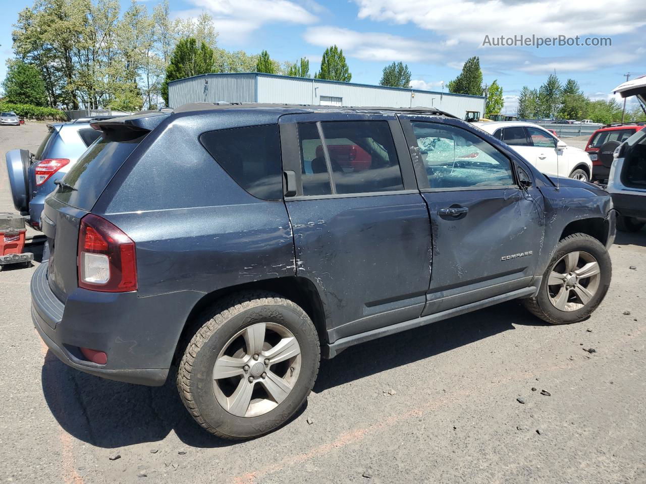 2016 Jeep Compass Sport Gray vin: 1C4NJCBAXGD574330