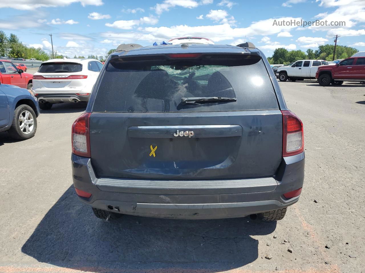 2016 Jeep Compass Sport Gray vin: 1C4NJCBAXGD574330