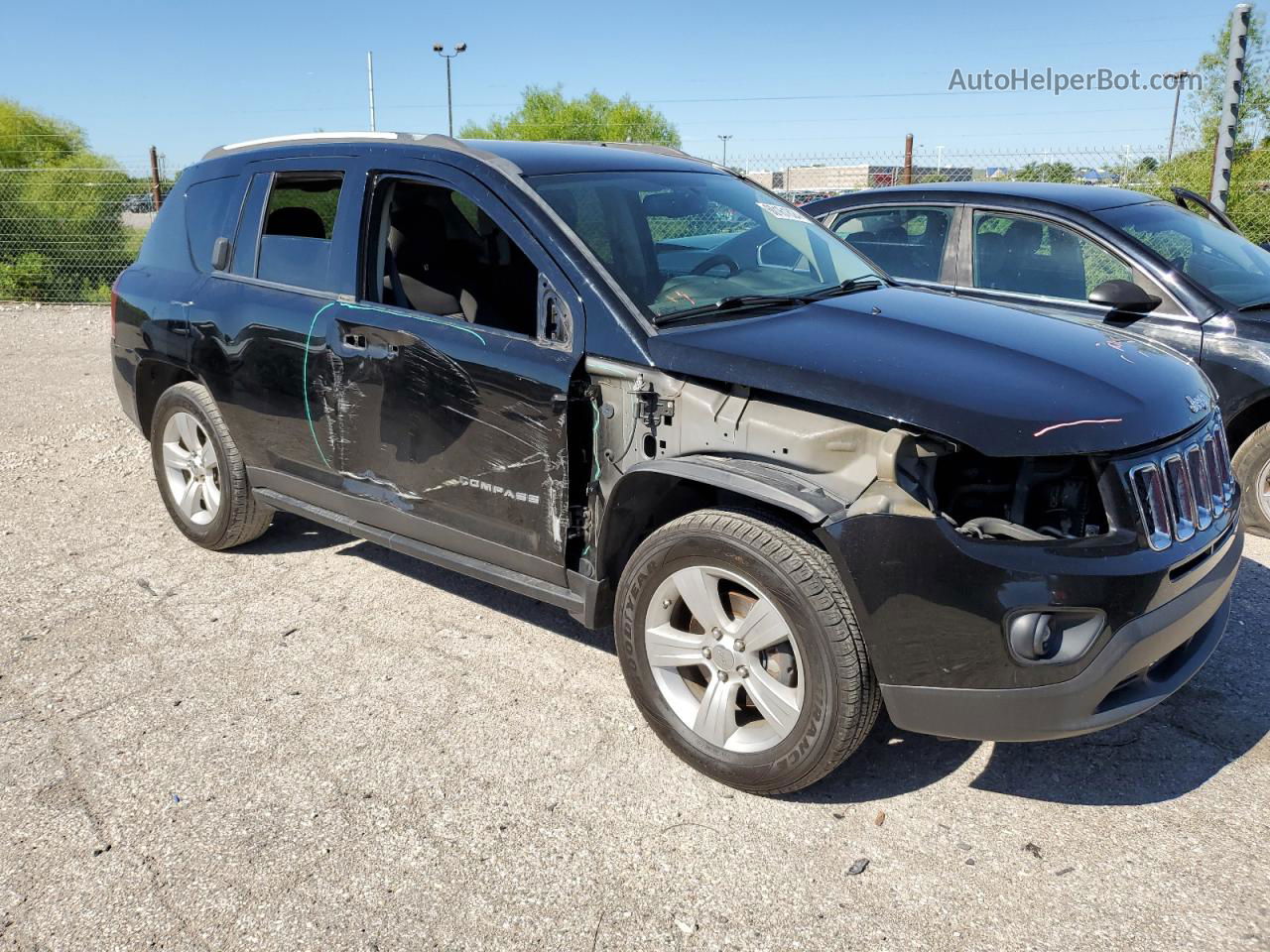 2016 Jeep Compass Sport Black vin: 1C4NJCBAXGD609271