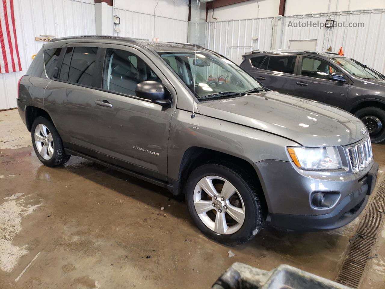 2013 Jeep Compass Sport Gray vin: 1C4NJCBB0DD169663