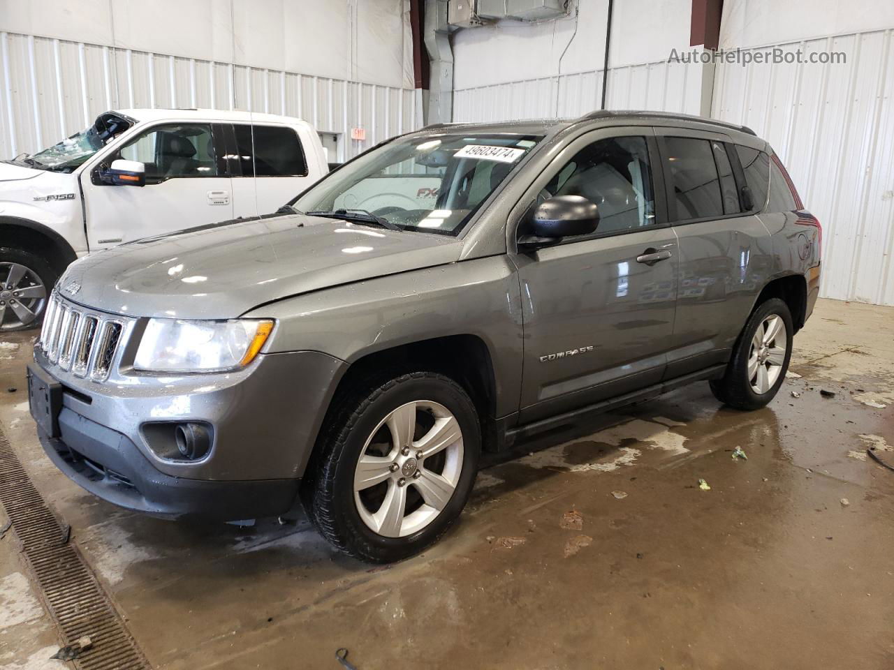 2013 Jeep Compass Sport Серый vin: 1C4NJCBB0DD169663