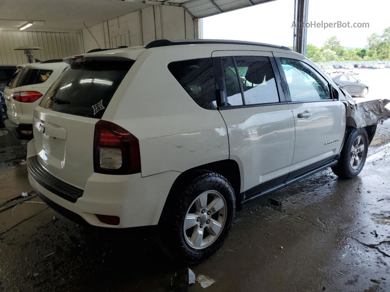 2016 Jeep Compass Sport White vin: 1C4NJCBB0GD765084