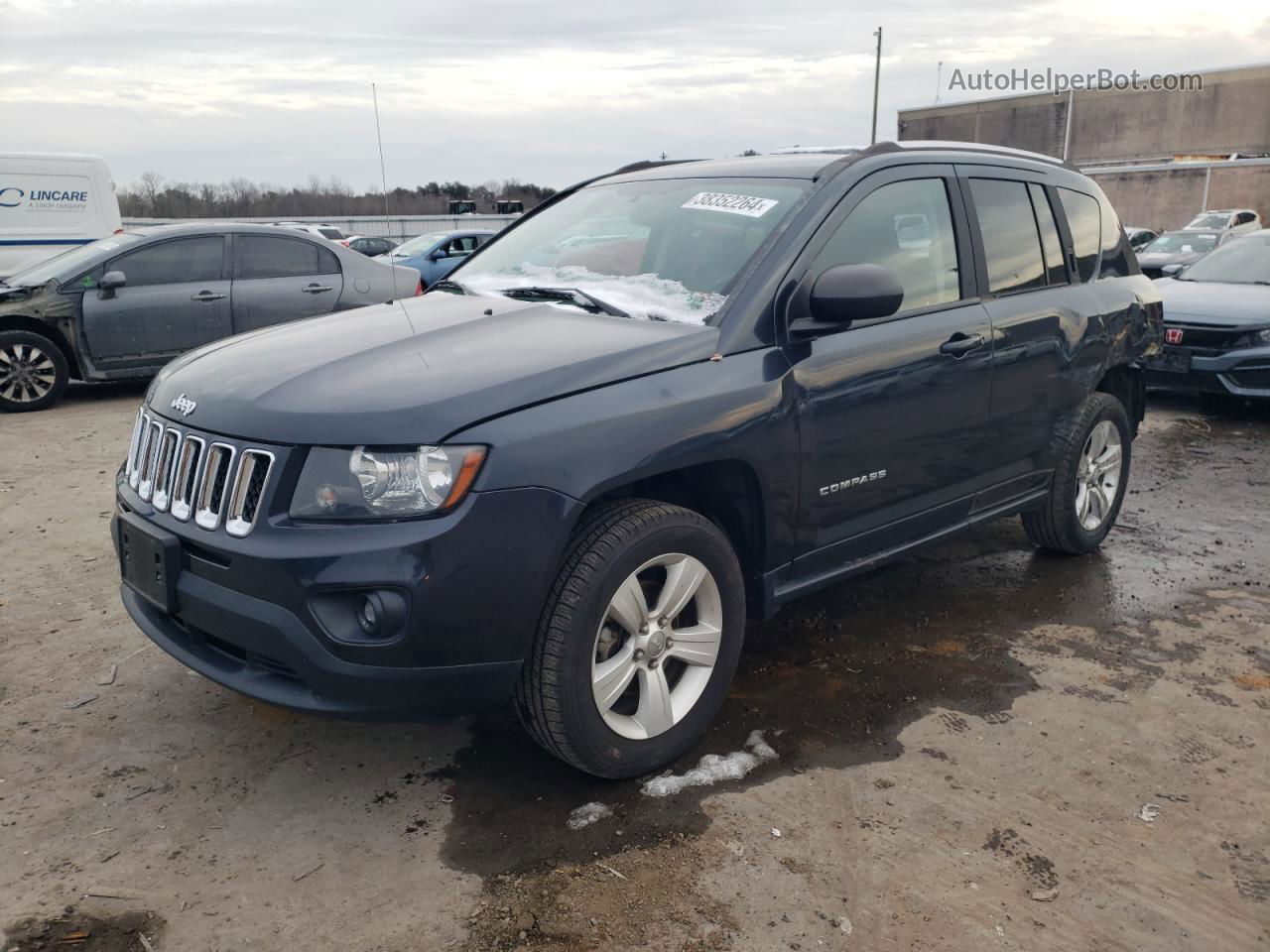 2014 Jeep Compass Sport Gray vin: 1C4NJCBB1ED893802