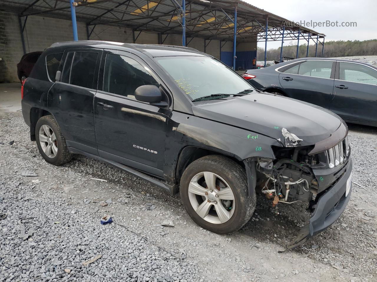 2013 Jeep Compass Sport Black vin: 1C4NJCBB2DD169132