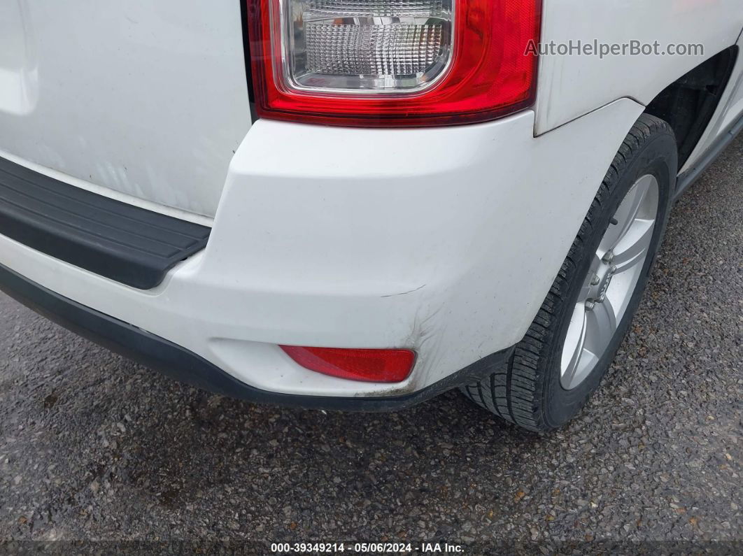 2013 Jeep Compass Sport White vin: 1C4NJCBB2DD169387