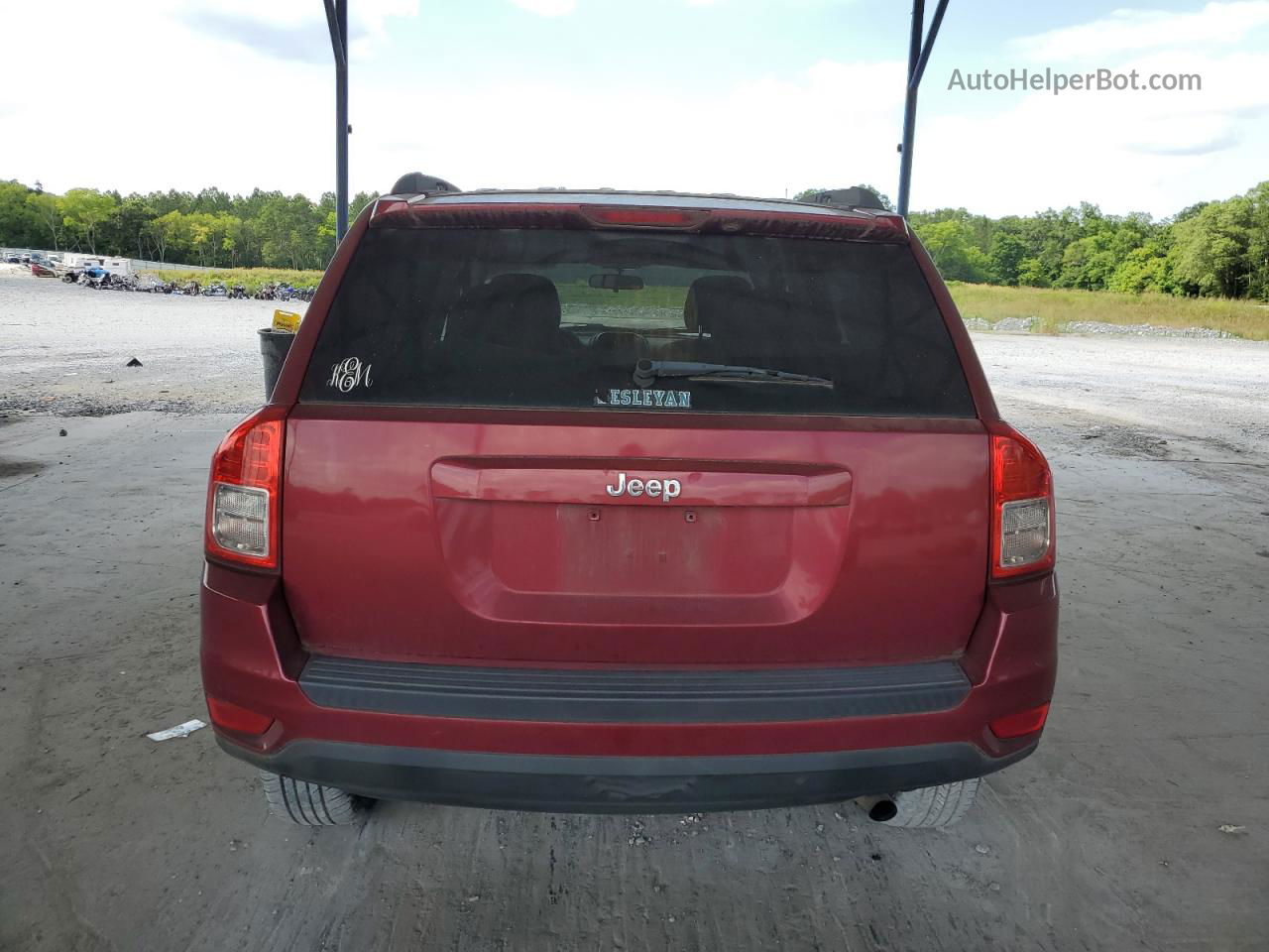 2013 Jeep Compass Sport Red vin: 1C4NJCBB3DD205328