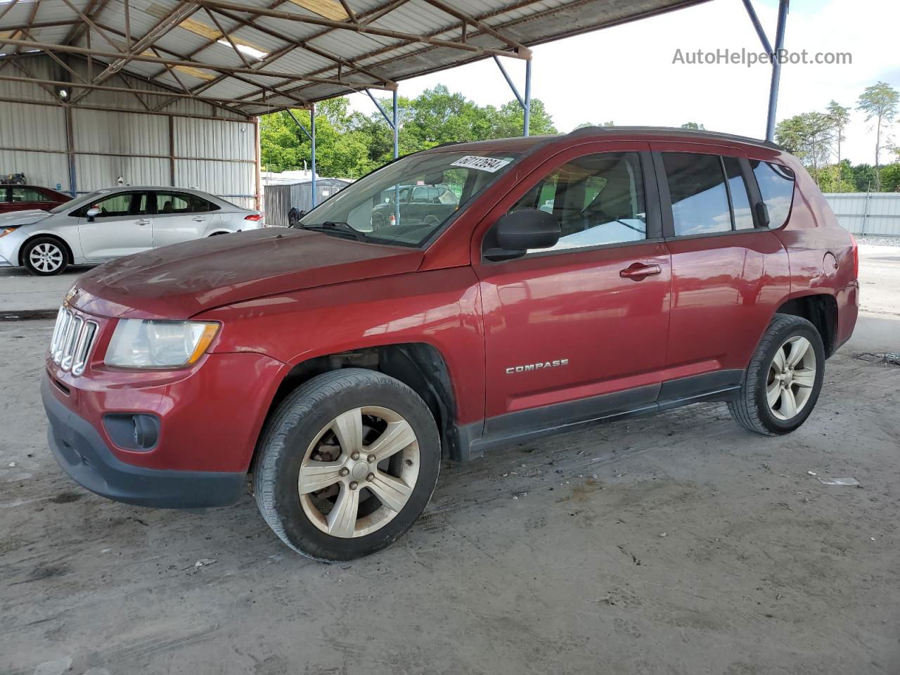 2013 Jeep Compass Sport Red vin: 1C4NJCBB3DD205328