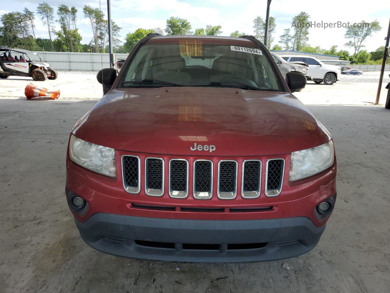 2013 Jeep Compass Sport Red vin: 1C4NJCBB3DD205328