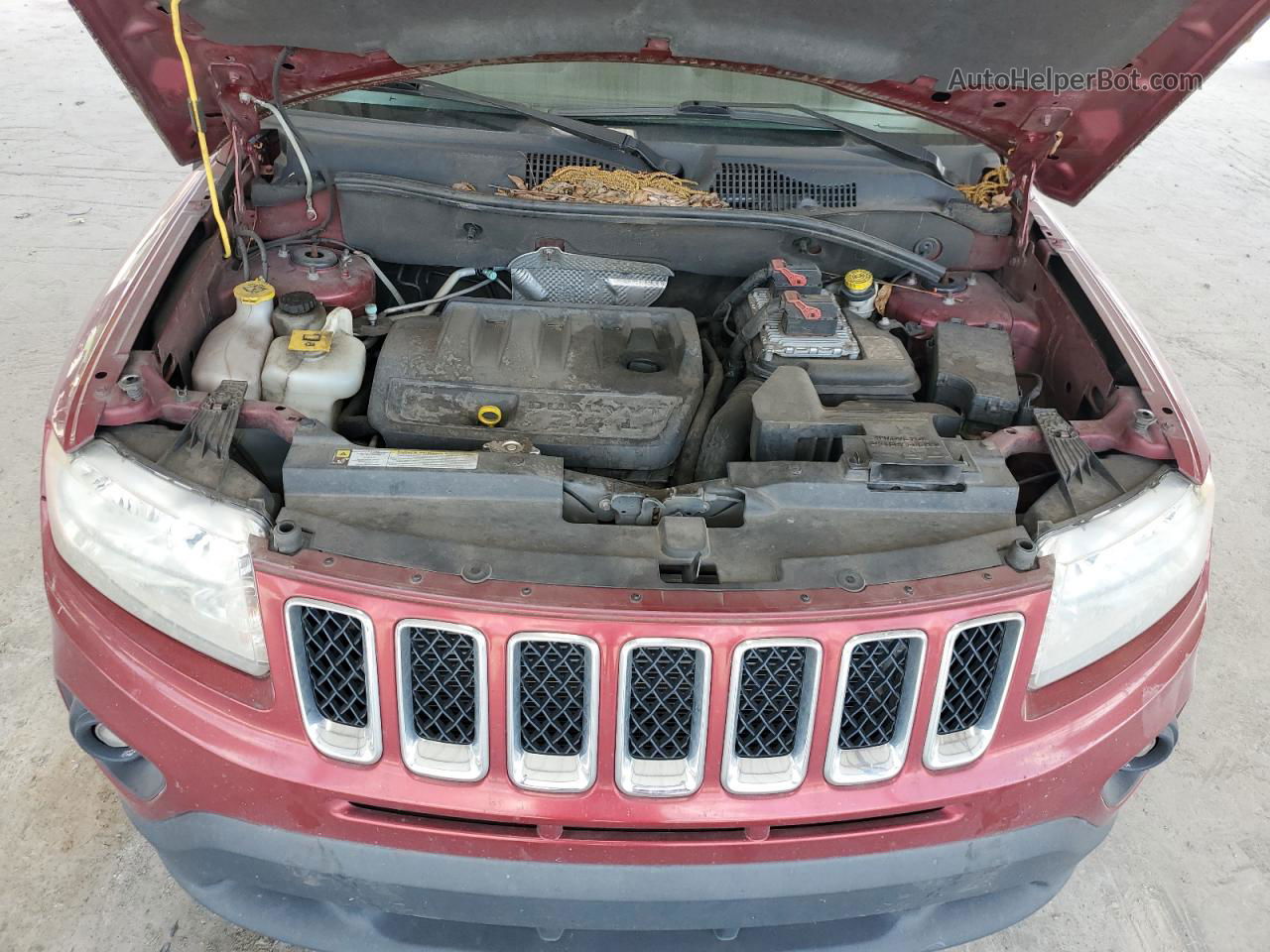 2013 Jeep Compass Sport Red vin: 1C4NJCBB3DD205328