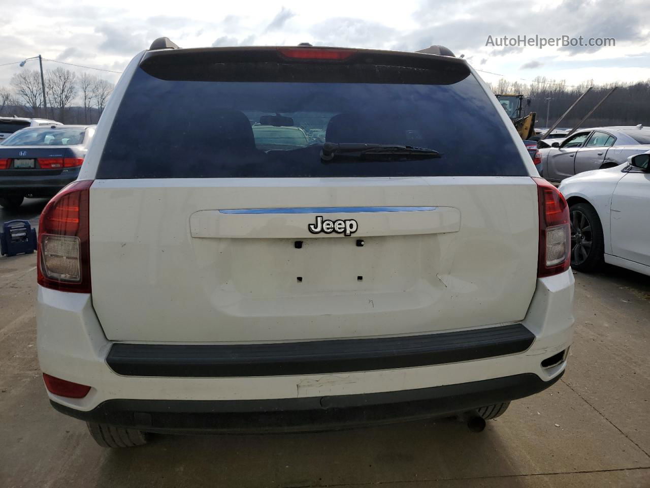 2016 Jeep Compass Sport White vin: 1C4NJCBB3GD562870