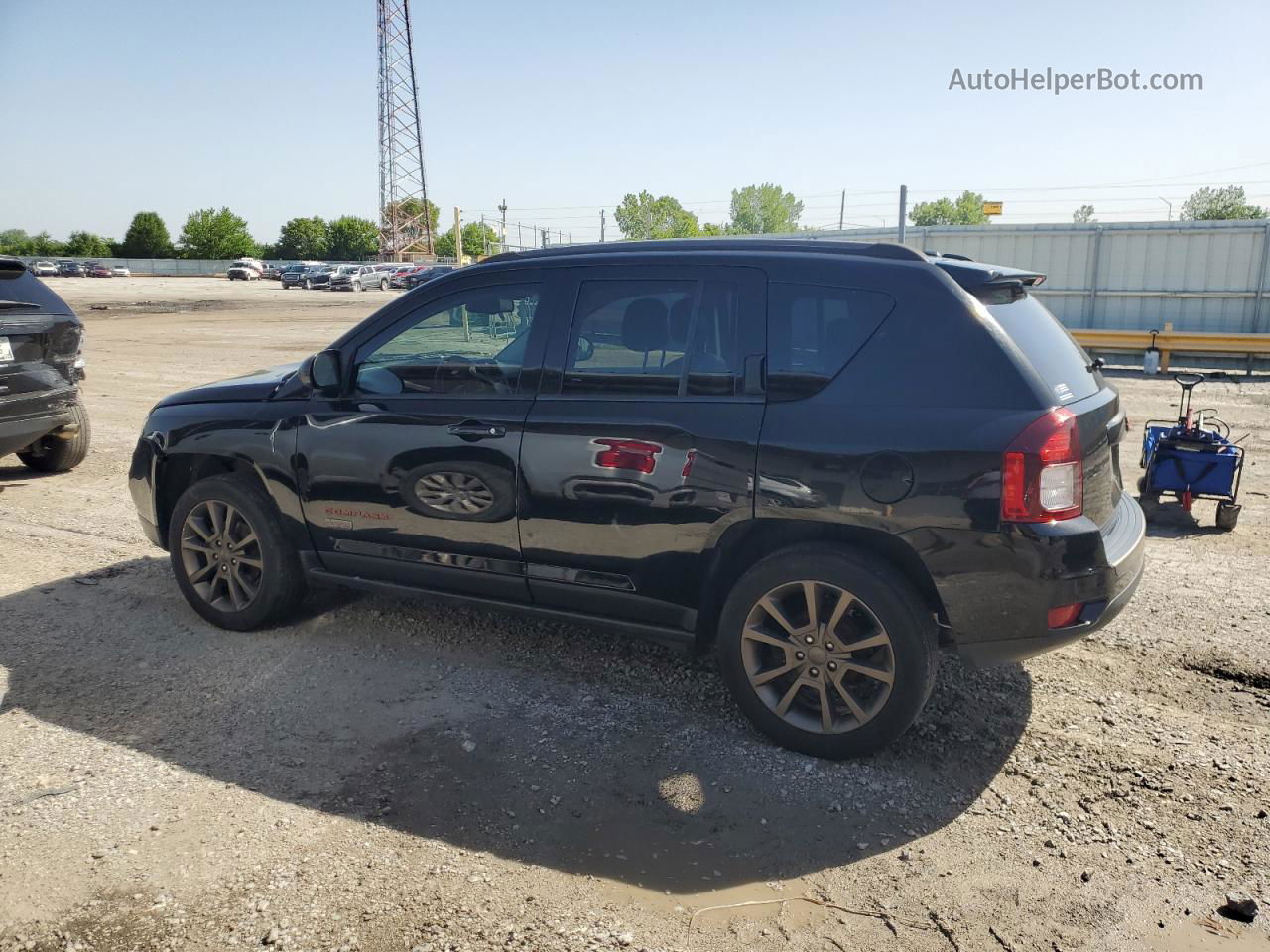 2016 Jeep Compass Sport Black vin: 1C4NJCBB3GD785183