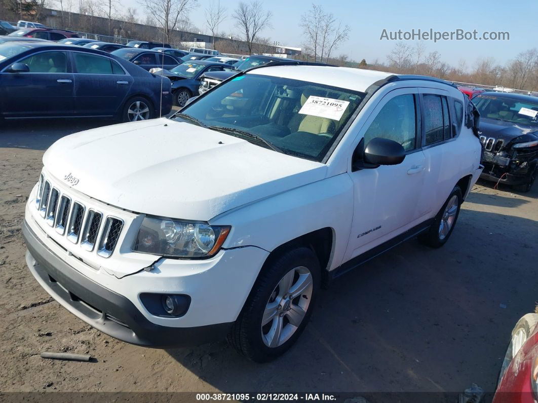 2016 Jeep Compass Sport White vin: 1C4NJCBB5GD590217