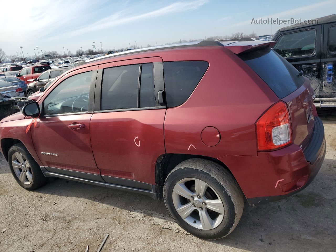 2013 Jeep Compass Sport Красный vin: 1C4NJCBB6DD205243