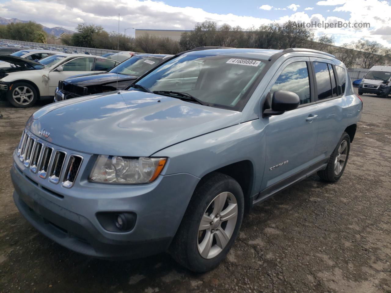 2013 Jeep Compass Sport Синий vin: 1C4NJCBB6DD219062