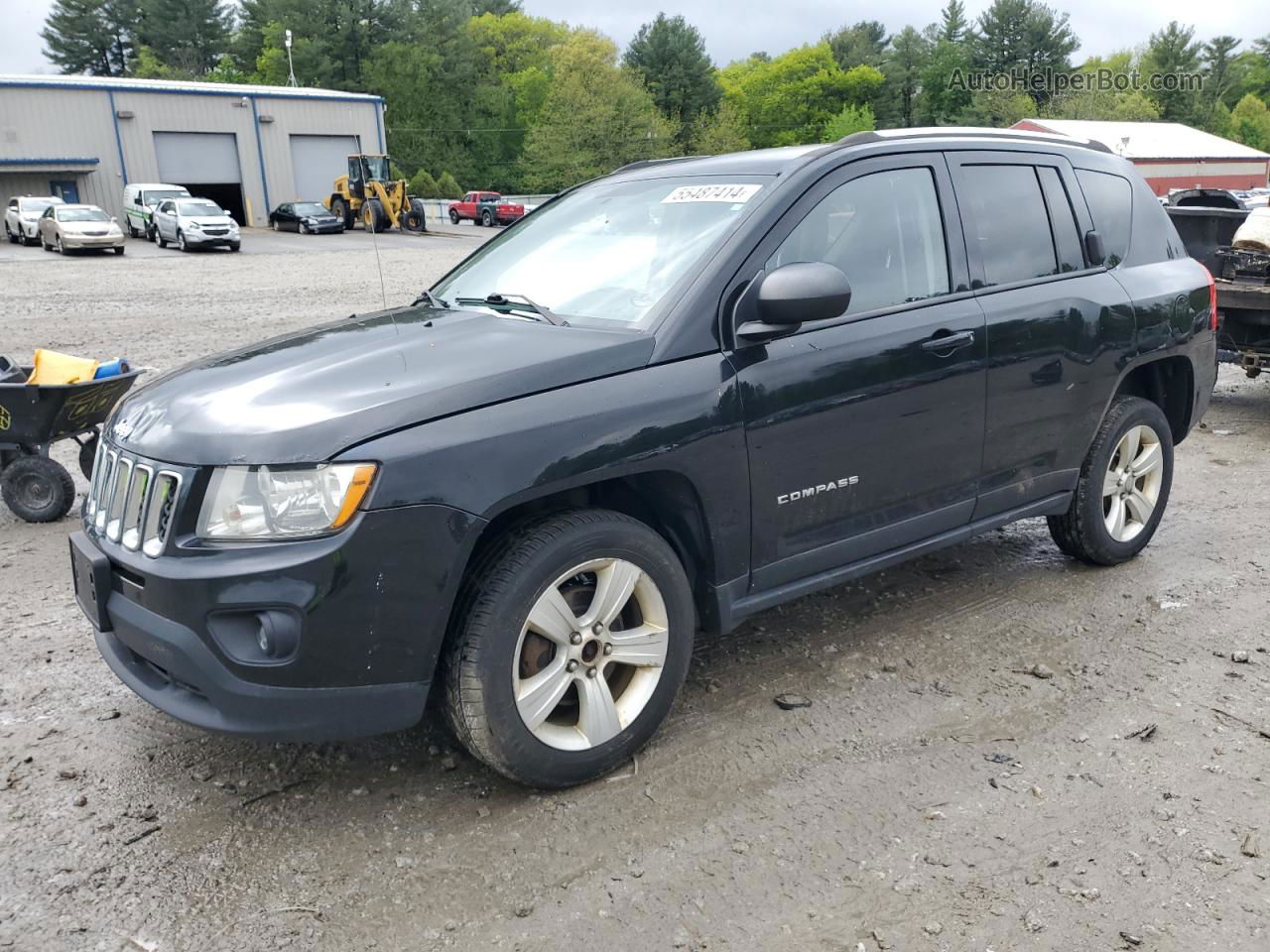 2013 Jeep Compass Sport Black vin: 1C4NJCBB6DD246620