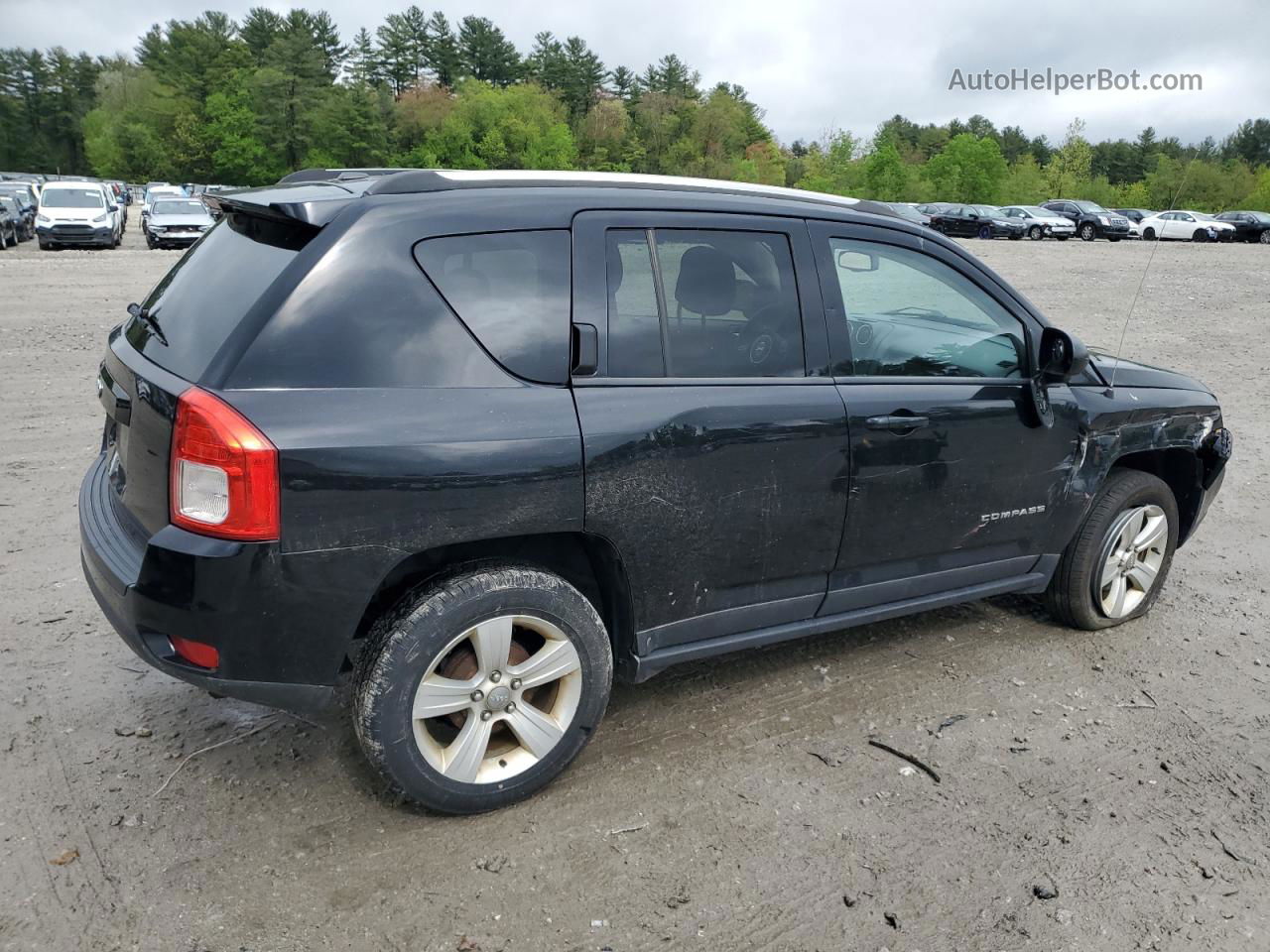 2013 Jeep Compass Sport Black vin: 1C4NJCBB6DD246620