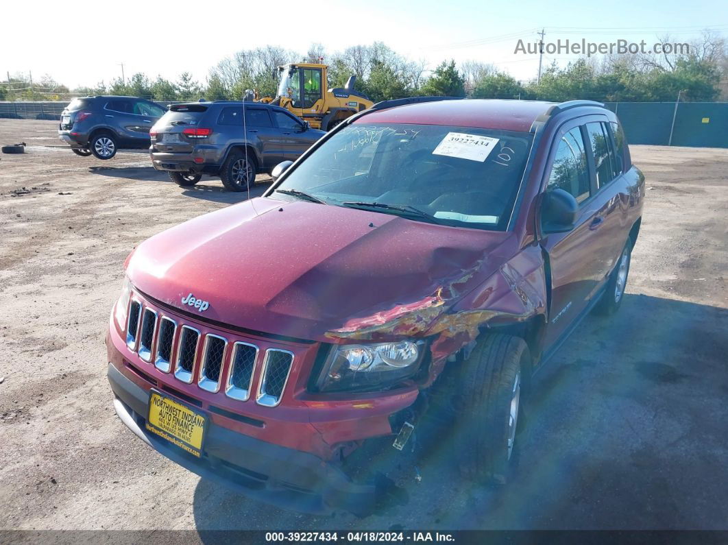 2016 Jeep Compass Sport Maroon vin: 1C4NJCBB6GD569618