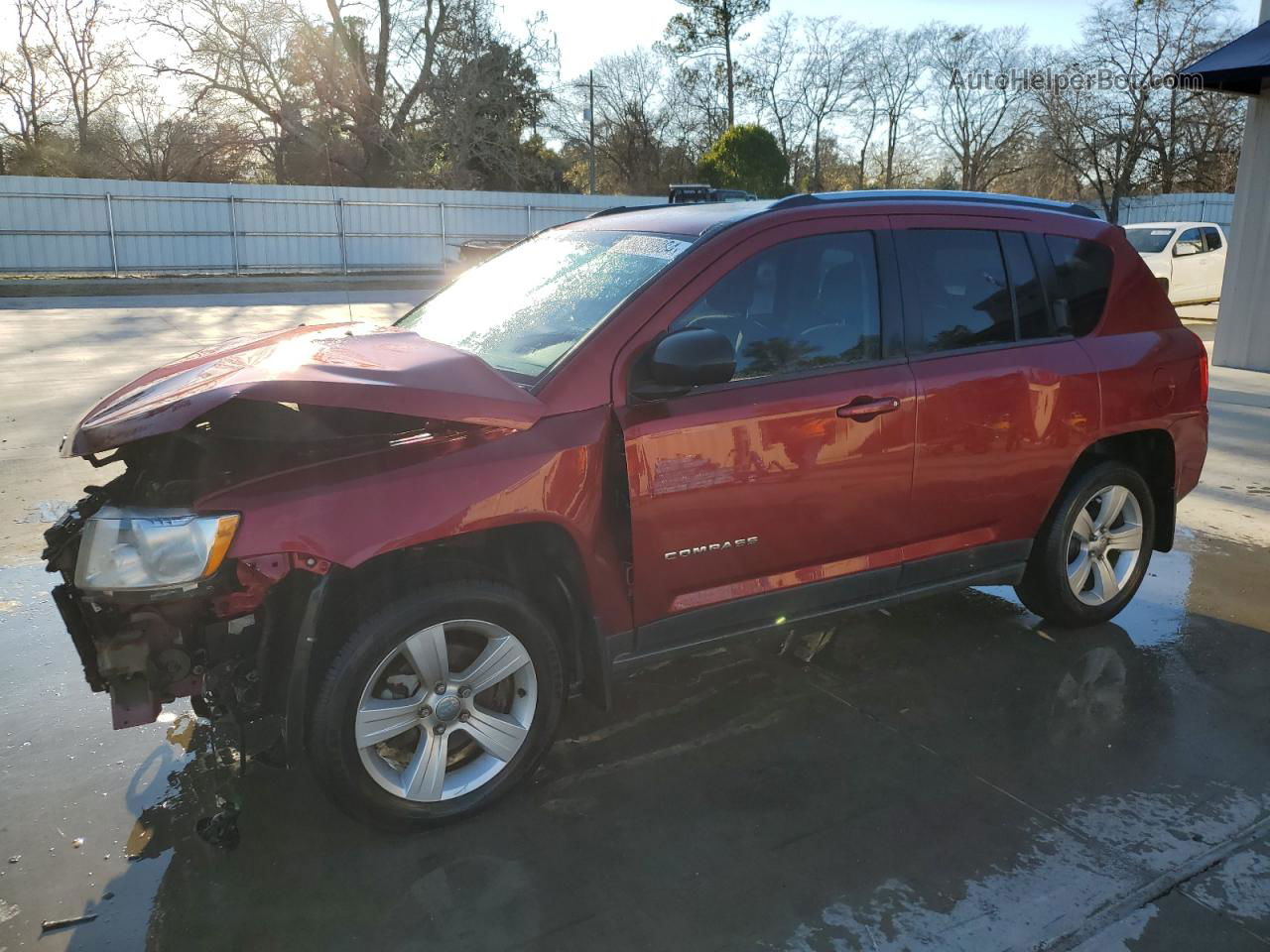 2013 Jeep Compass Sport Maroon vin: 1C4NJCBB8DD169135